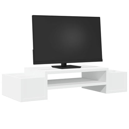 Supporto Monitor con Contenitore Bianco 50x27x15 cm Truciolato