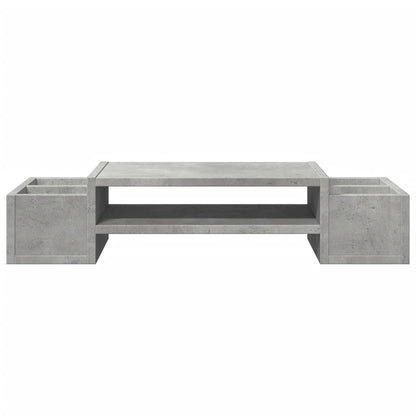 Supporto Monitor con Contenitore Grigio 70x27x15 cm Truciolato