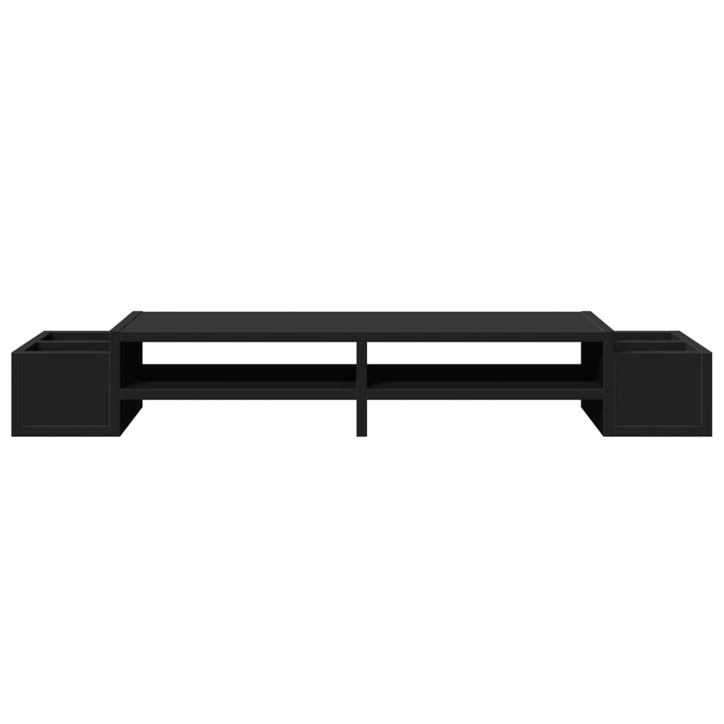 Supporto Monitor con Contenitore Nero 100x27x15cm in Truciolato