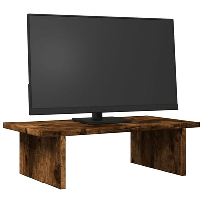 Supporto per Monitor Rovere Fumo 50x27x15 cm in Truciolato