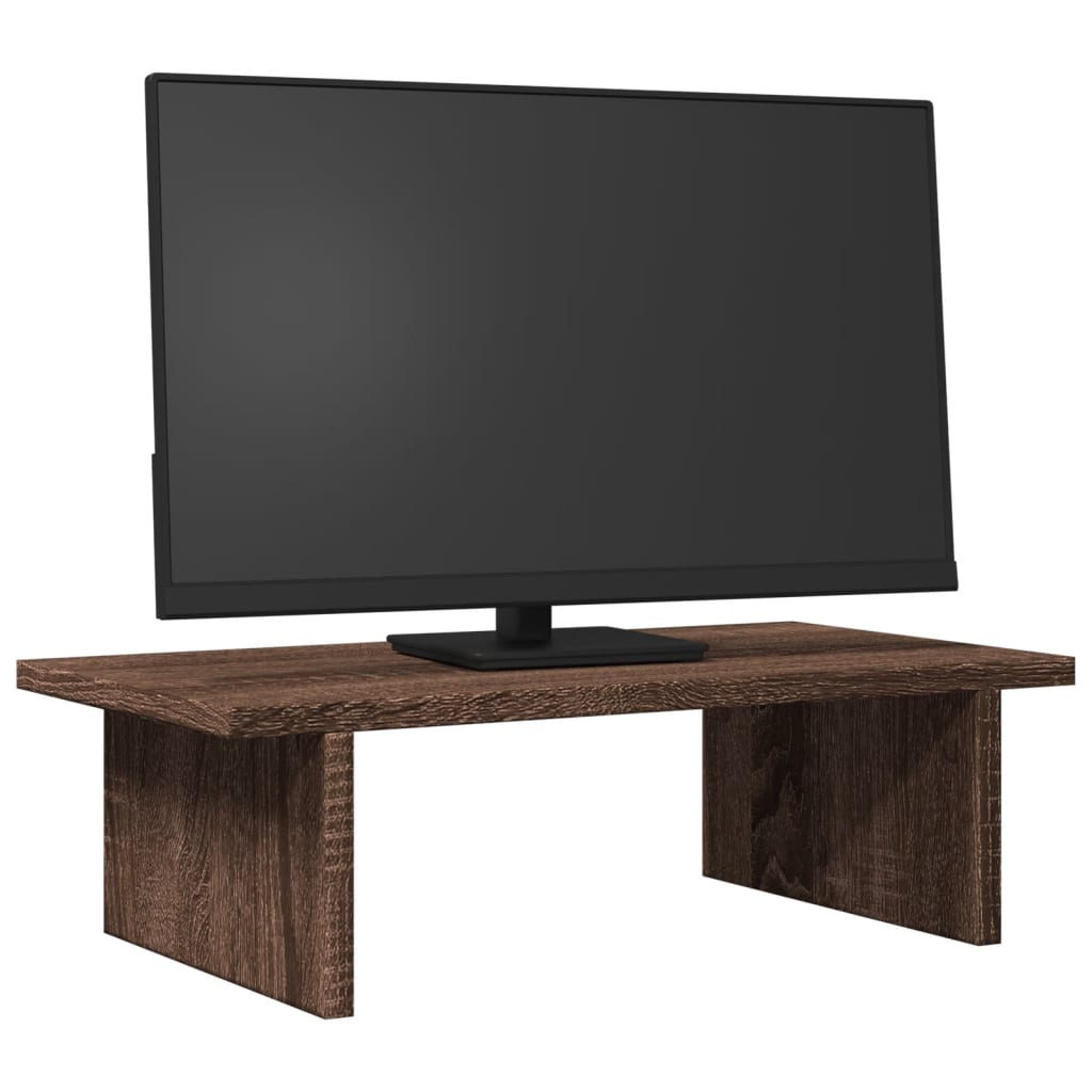 Supporto per Monitor Rovere Marrone 50x27x15 cm in Truciolato