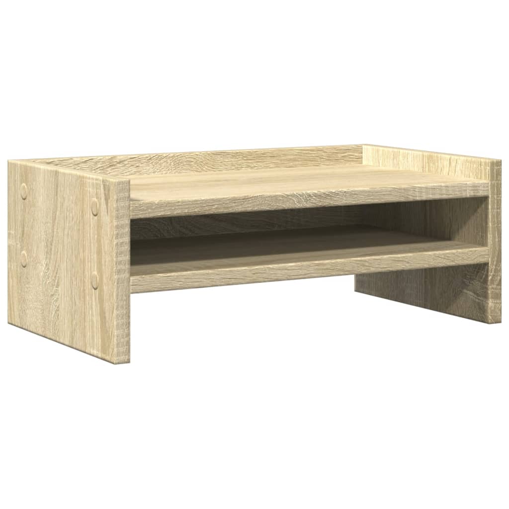 Supporto Monitor Rovere Sonoma 42x24x16 cm in Truciolato