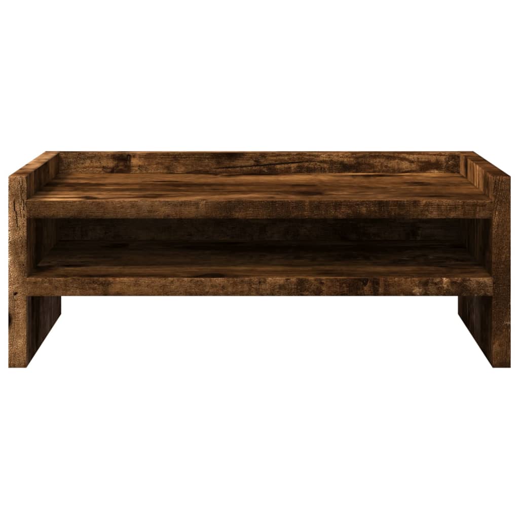 Supporto per Monitor Rovere Fumo 42x24x16 cm Legno Multistrato