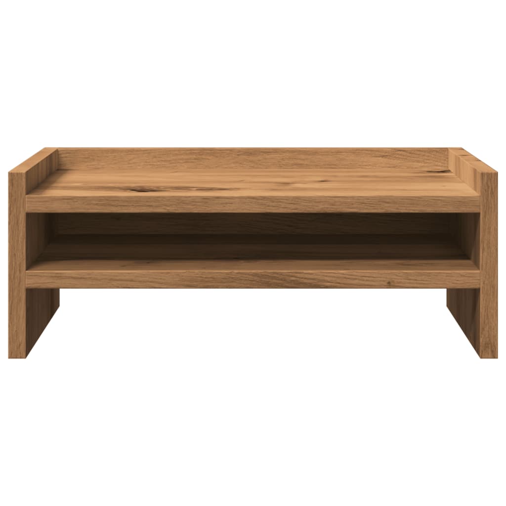 Supporto Monitor Rovere Artigianale 42x24x16 cm in Truciolato