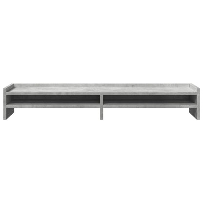 Supporto Monitor Grigio Cemento 100x24x16 cm Legno Multistrato