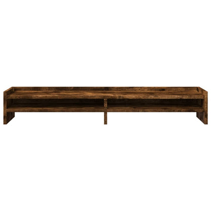 Supporto per Monitor Rovere Fumo 100x24x16 cm Legno Multistrato