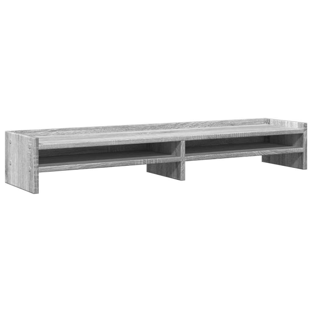 Supporto Monitor Grigio Sonoma 100x24x16 cm Legno Multistrato