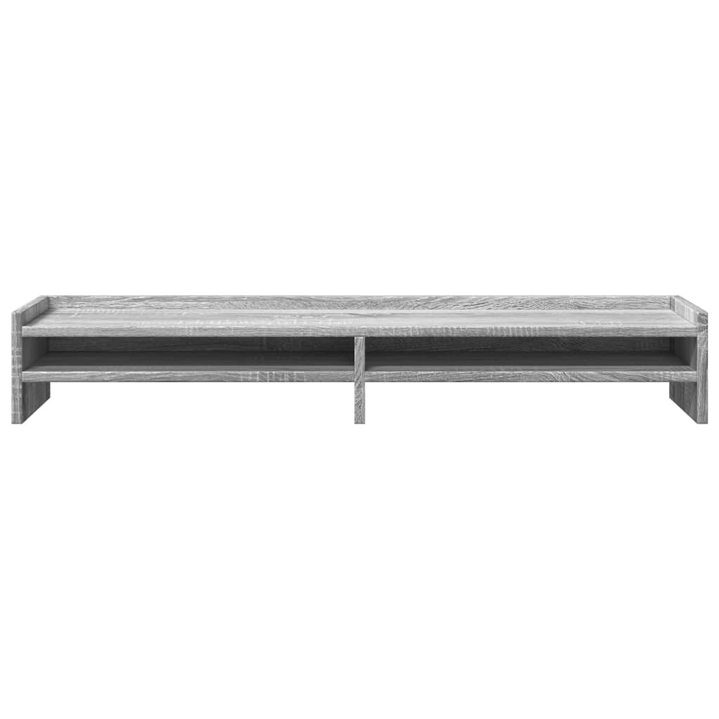 Supporto Monitor Grigio Sonoma 100x24x16 cm Legno Multistrato