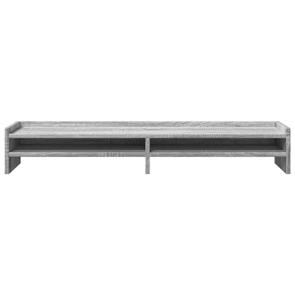 Supporto Monitor Grigio Sonoma 100x24x16 cm Legno Multistrato