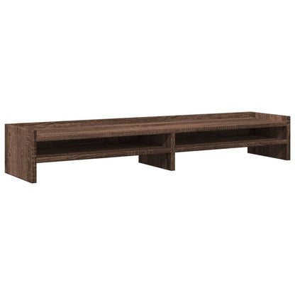 Supporto Monitor Rovere Marrone 100x24x16 cm Legno Multistrato