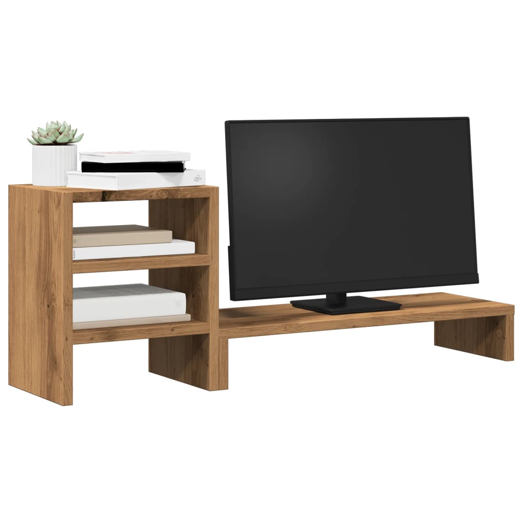 Supporto Monitor Organizzatore Rovere Artigianale in Truciolato