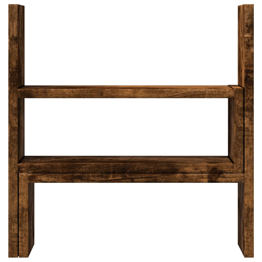 Organizer Scrivania Rovere Fumo 40x17x41 cm in Truciolato