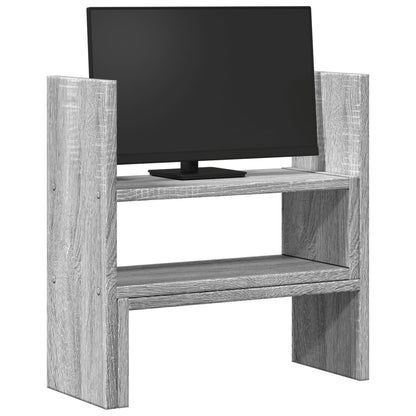 Organizer Scrivania Grigio Sonoma 40x17x41 cm in Truciolato