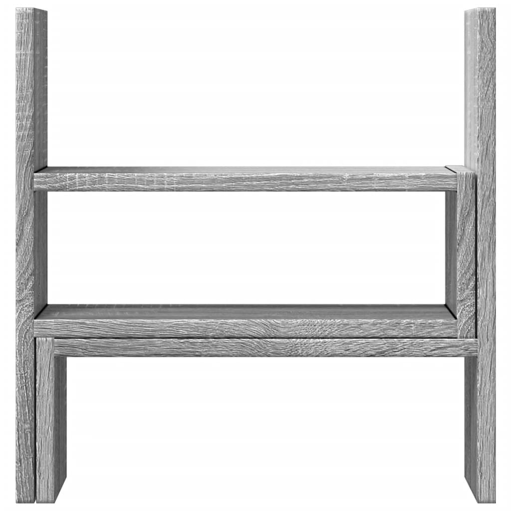 Organizer Scrivania Grigio Sonoma 40x17x41 cm in Truciolato