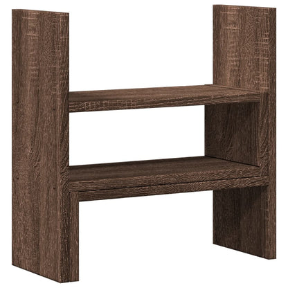 Organizer Scrivania Rovere Marrone 40x17x41 cm in Truciolato