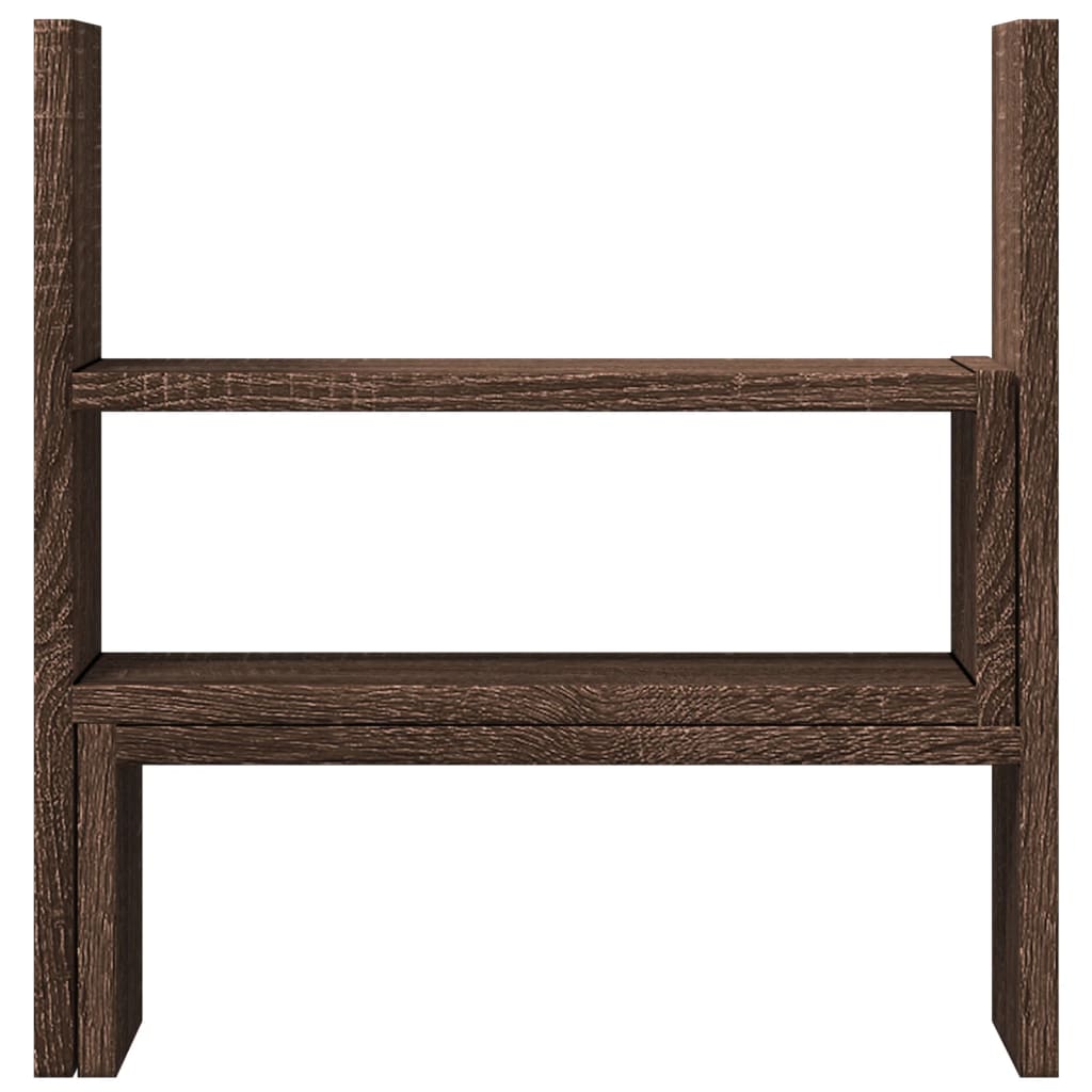 Organizer Scrivania Rovere Marrone 40x17x41 cm in Truciolato