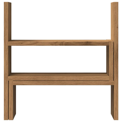 Organizer Scrivania Rovere Artigianale 40x17x41cm in Truciolato