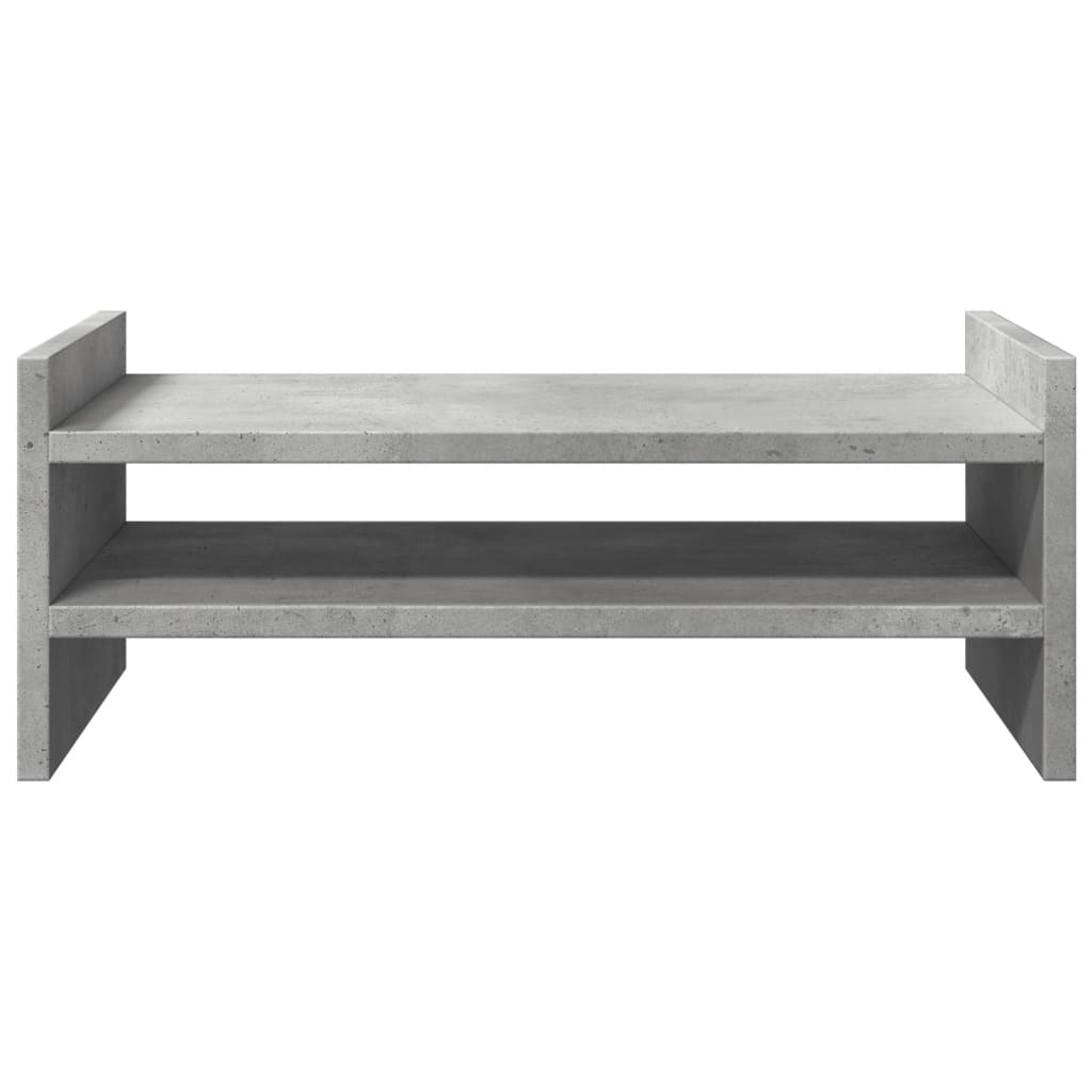 Supporto per Monitor Grigio Cemento 50x27x20 cm in Truciolato