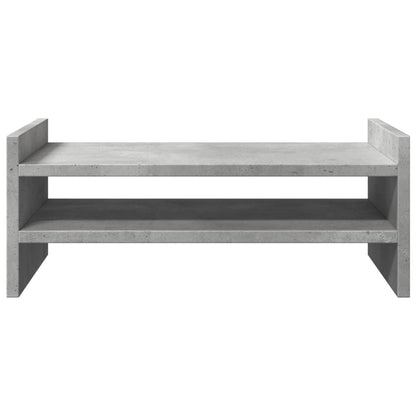 Supporto per Monitor Grigio Cemento 50x27x20 cm in Truciolato