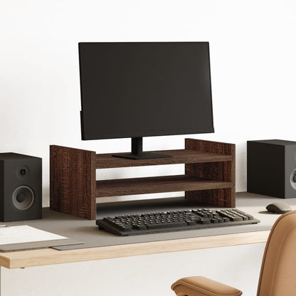 Supporto per Monitor Rovere Marrone 50x27x20 cm in Truciolato