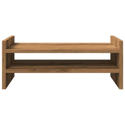 Supporto per Monitor Rovere Artigianale 50x27x20 cm Truciolato