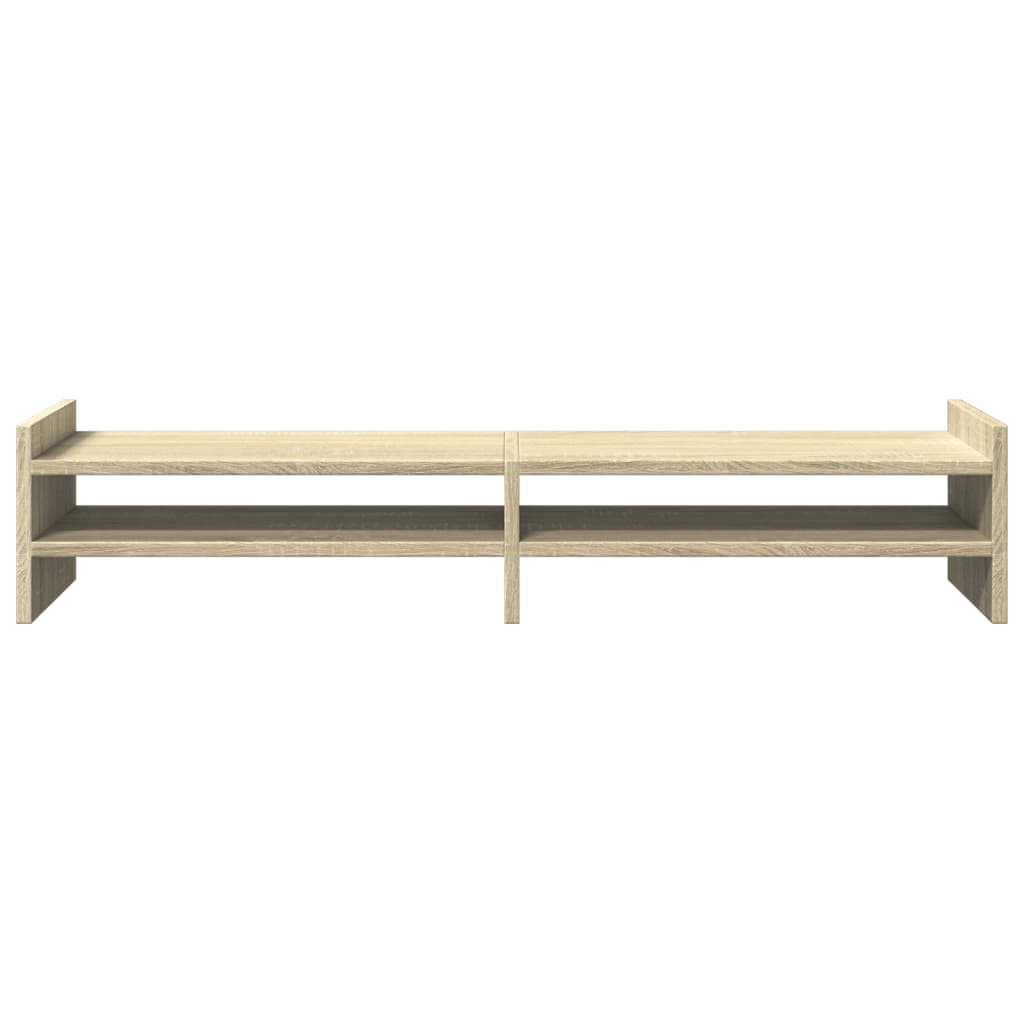 Supporto Monitor Rovere Sonoma 100x27x20 cm Legno Multistrato