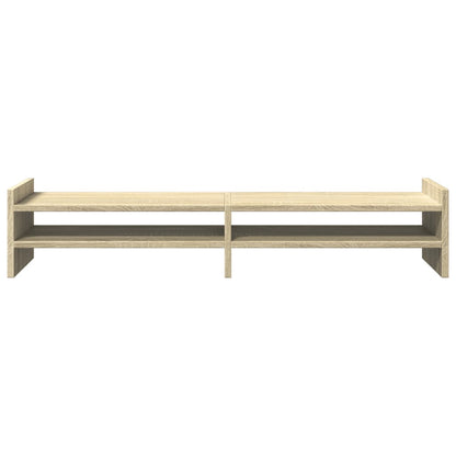 Supporto Monitor Rovere Sonoma 100x27x20 cm Legno Multistrato