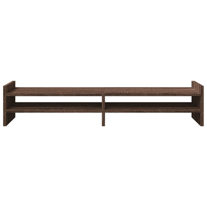 Supporto Monitor Rovere Marrone 100x27x20 cm Legno Multistrato