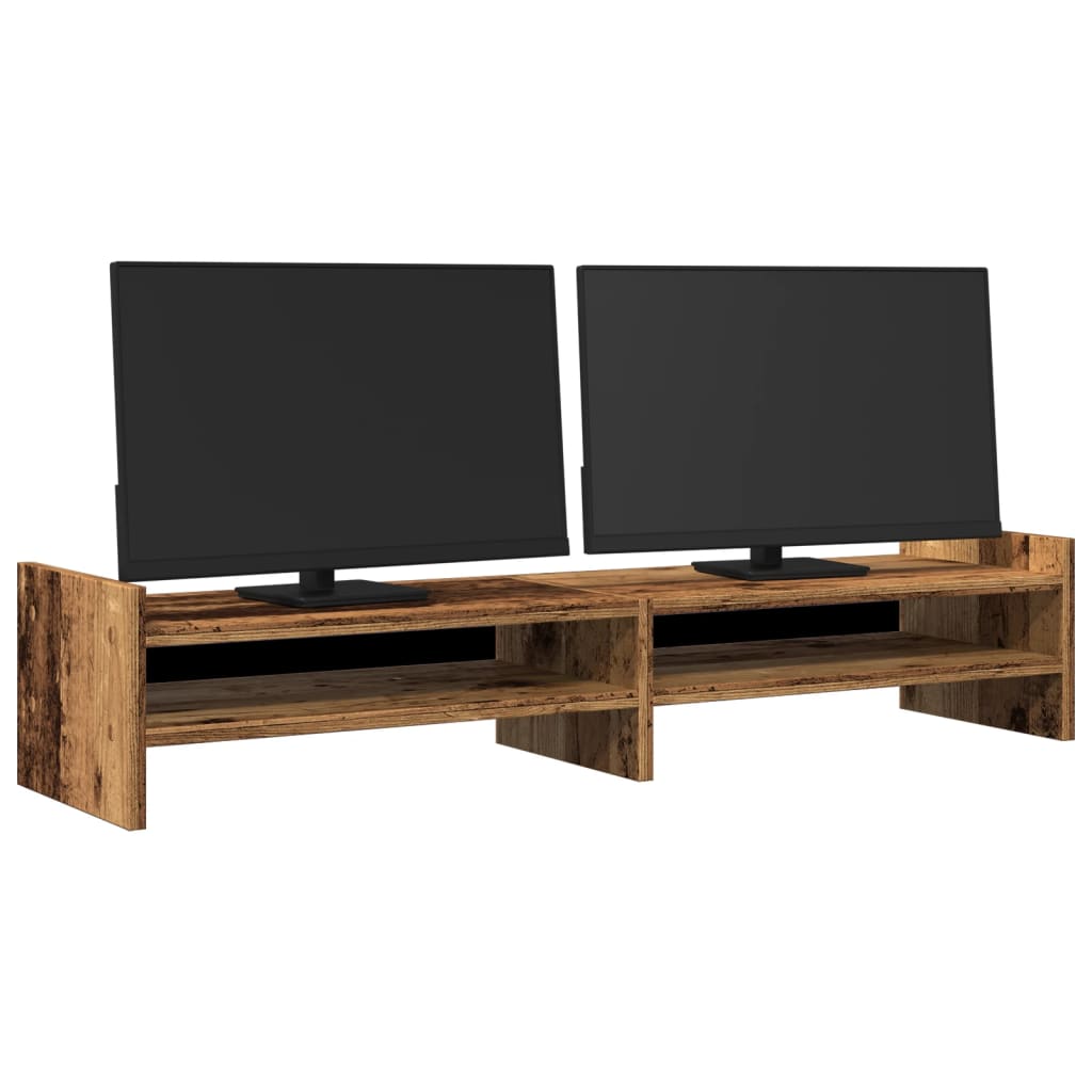 Supporto Monitor Legno Vecchio 100x27x20 cm Legno Multistrato