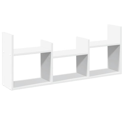 Mobile a Parete 100x18x40 cm Bianco in Legno Multistrato