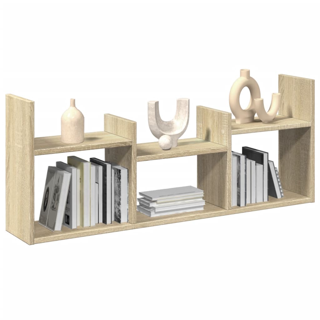 Mobile a Parete 100x18x40 cm Rovere Sonoma in Legno Multistrato