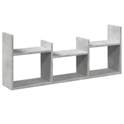 Mobile a Parete 100x18x40 cm Grigio Cemento Legno Multistrato