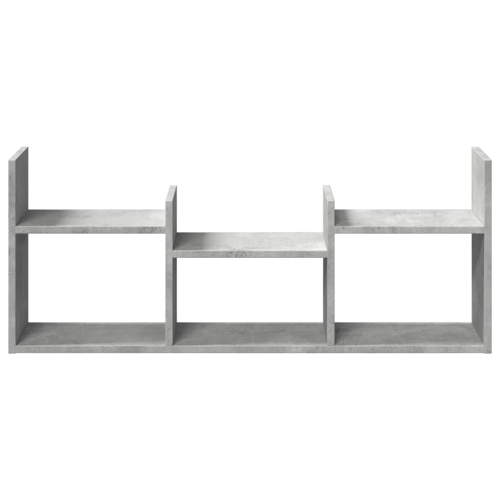 Mobile a Parete 100x18x40 cm Grigio Cemento Legno Multistrato