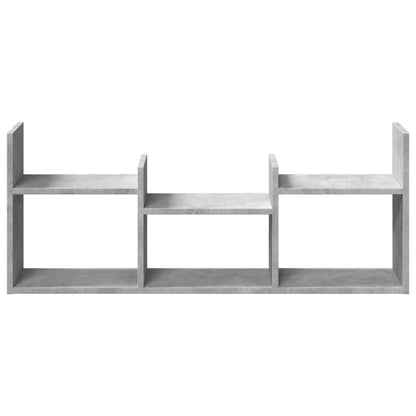 Mobile a Parete 100x18x40 cm Grigio Cemento Legno Multistrato