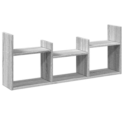 Mobile a Parete 100x18x40 cm Grigio Sonoma in Legno Multistrato