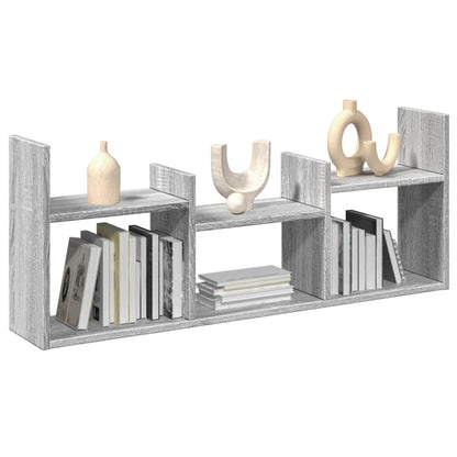 Mobile a Parete 100x18x40 cm Grigio Sonoma in Legno Multistrato