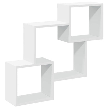Mobile a Parete 78x18x71 cm Bianco in Legno Multistrato