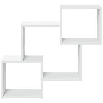 Mobile a Parete 78x18x71 cm Bianco in Legno Multistrato