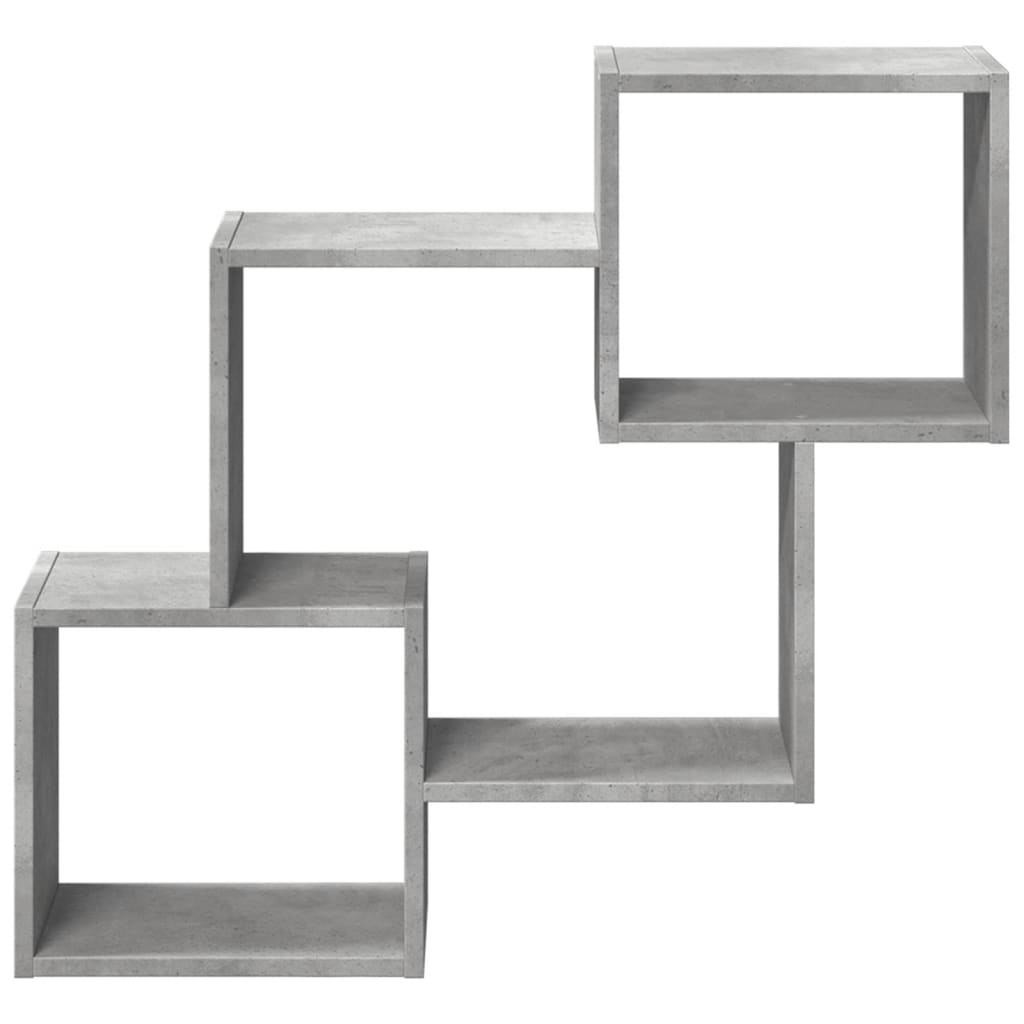 Mobile a Parete 78x18x71 cm Grigio Cemento Legno Multistrato
