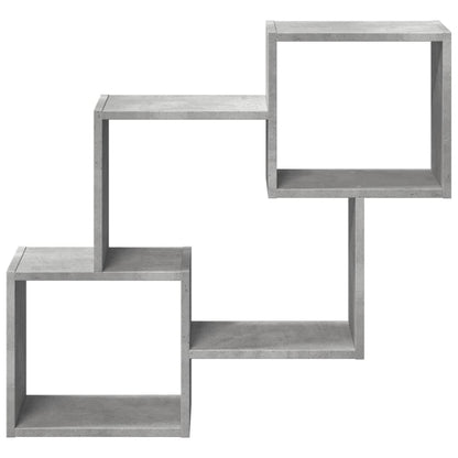 Mobile a Parete 78x18x71 cm Grigio Cemento Legno Multistrato