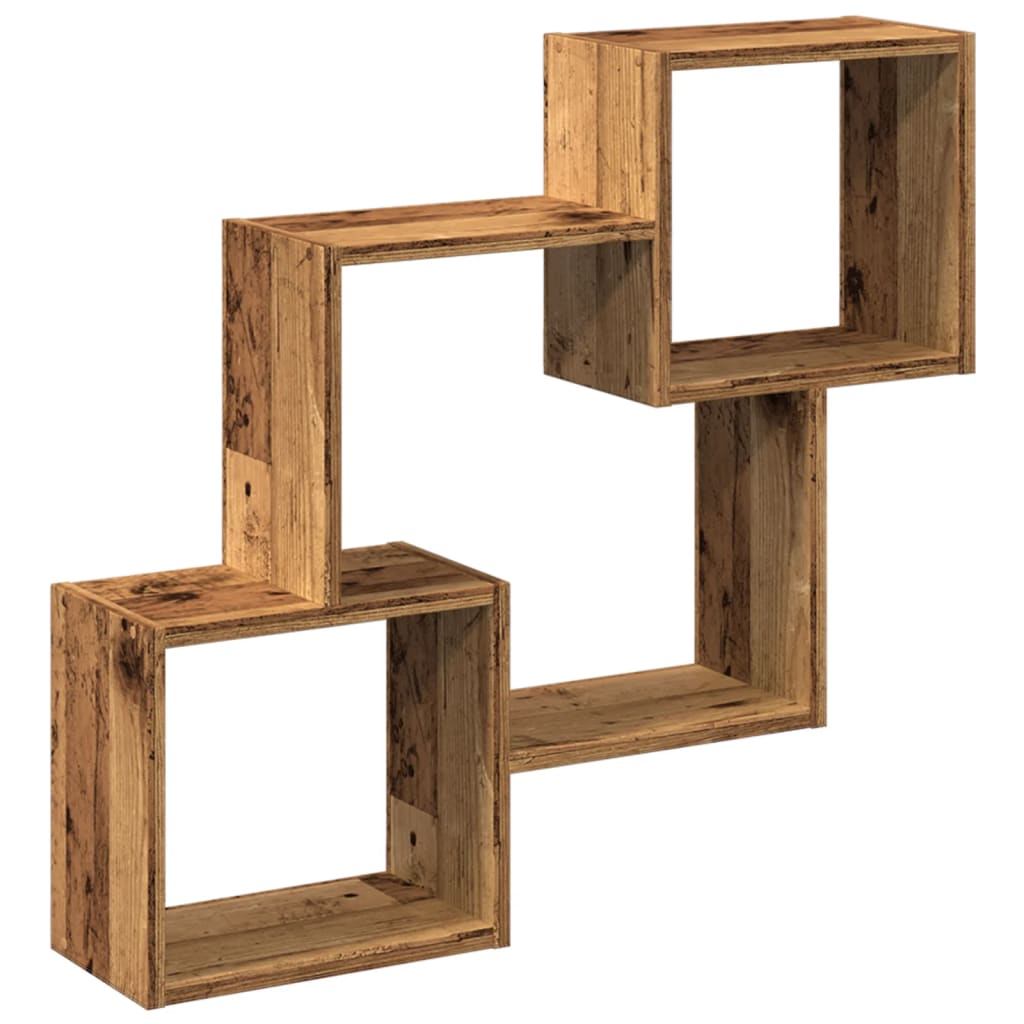 Mobile a Parete 78x18x71 cm Legno Antico in Legno Multistrato