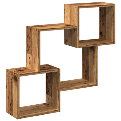 Mobile a Parete 78x18x71 cm Legno Antico in Legno Multistrato