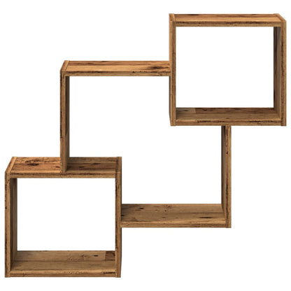 Mobile a Parete 78x18x71 cm Legno Antico in Legno Multistrato