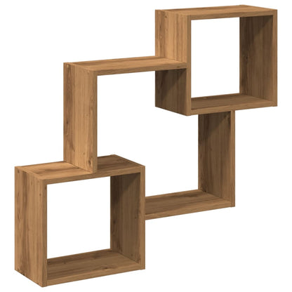 Mobile a Parete 78x18x71 cm Artigianale in Legno Multistrato