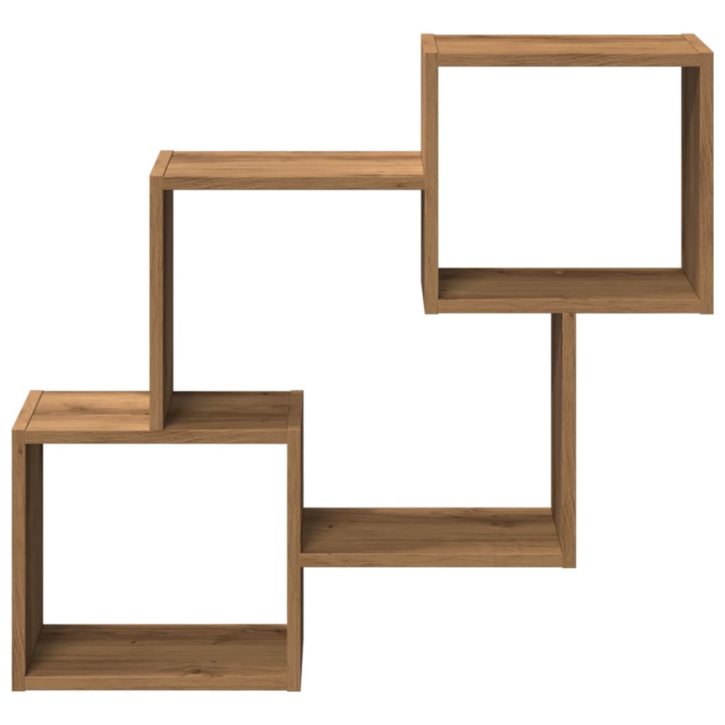 Mobile a Parete 78x18x71 cm Artigianale in Legno Multistrato
