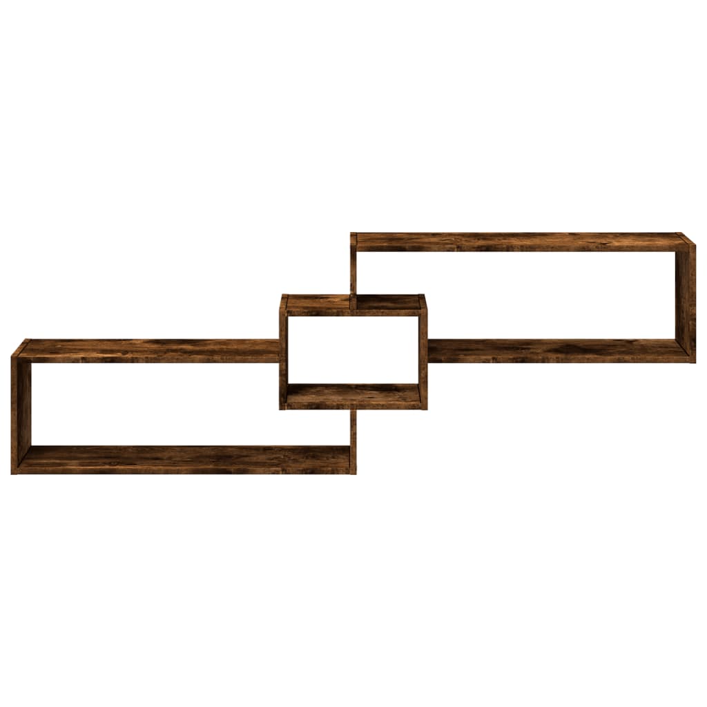 Mobile a Parete 158x18x53 cm Rovere Fumo in Legno Multistrato