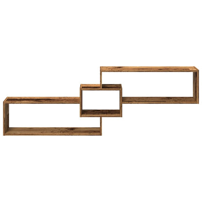 Mobile a Parete 158x18x53 cm Legno Antico in Legno Multistrato