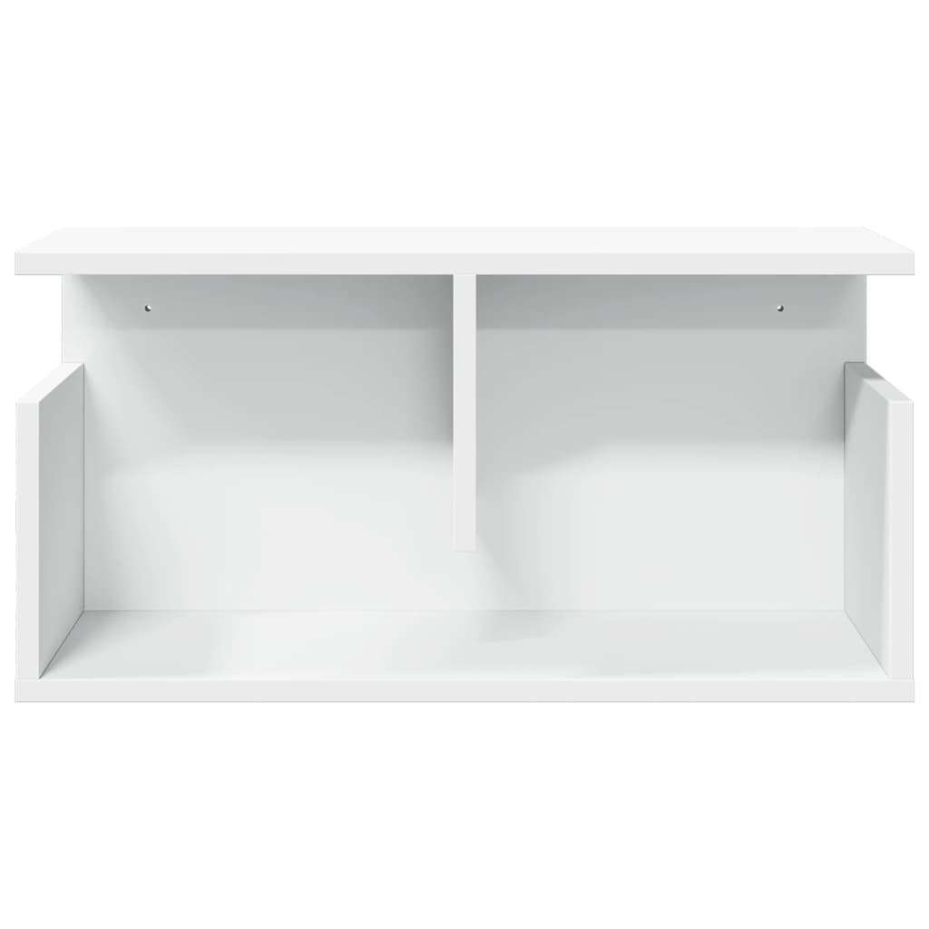 Mobile a Parete 60x20x30 cm Bianco in Truciolato
