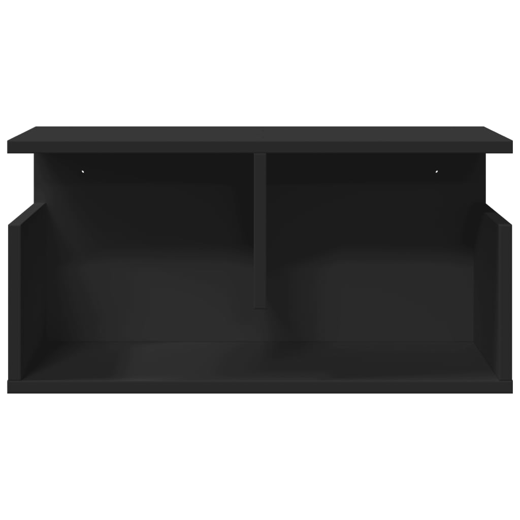Mobile a Parete 60x20x30 cm Nero in Truciolato