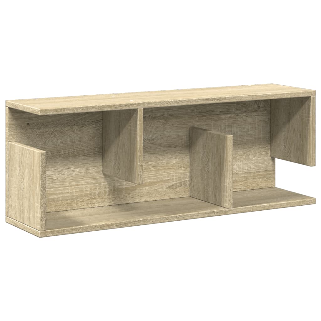 Mobile a Parete 80x20x30 cm Rovere Sonoma in Legno Multistrato